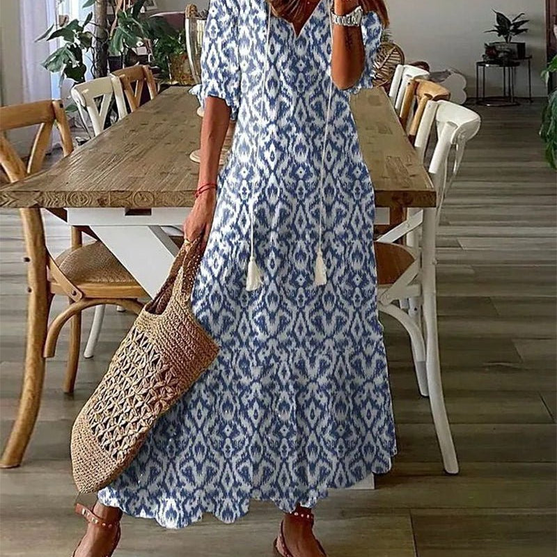 Luna | Lässiges Boho-Midi-Kleid