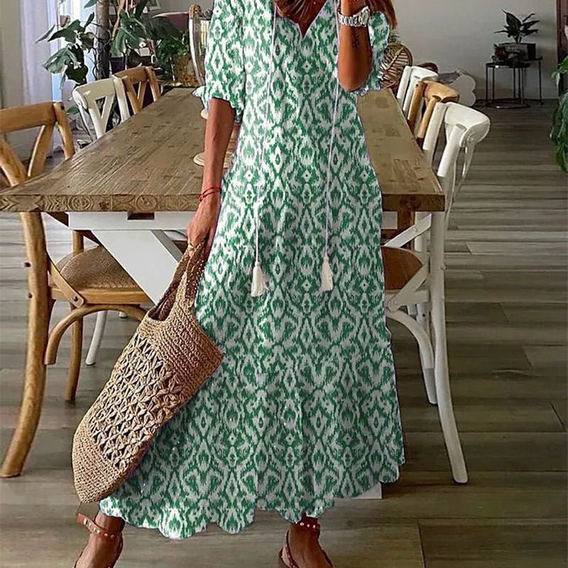Luna | Lässiges Boho-Midi-Kleid