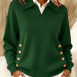 Hannelore | Weicher Strickpullover mit Kragen