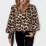 Sara - Blouse élégante avec motif léopard