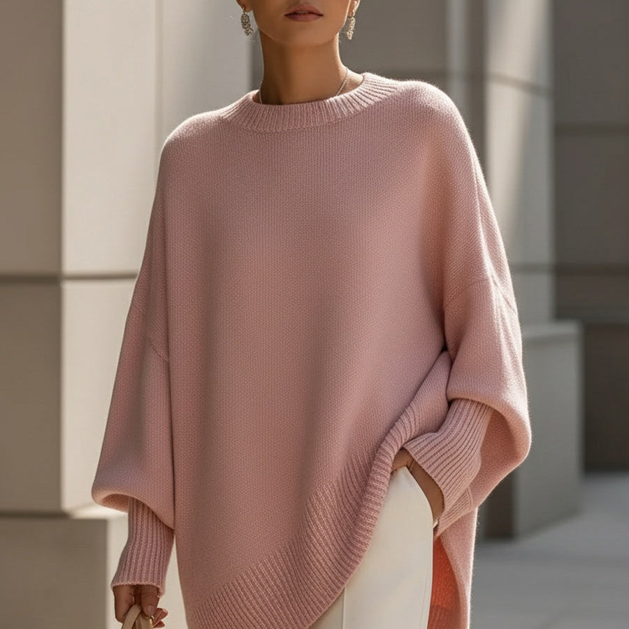 Rosa - Oversized Strickjacke