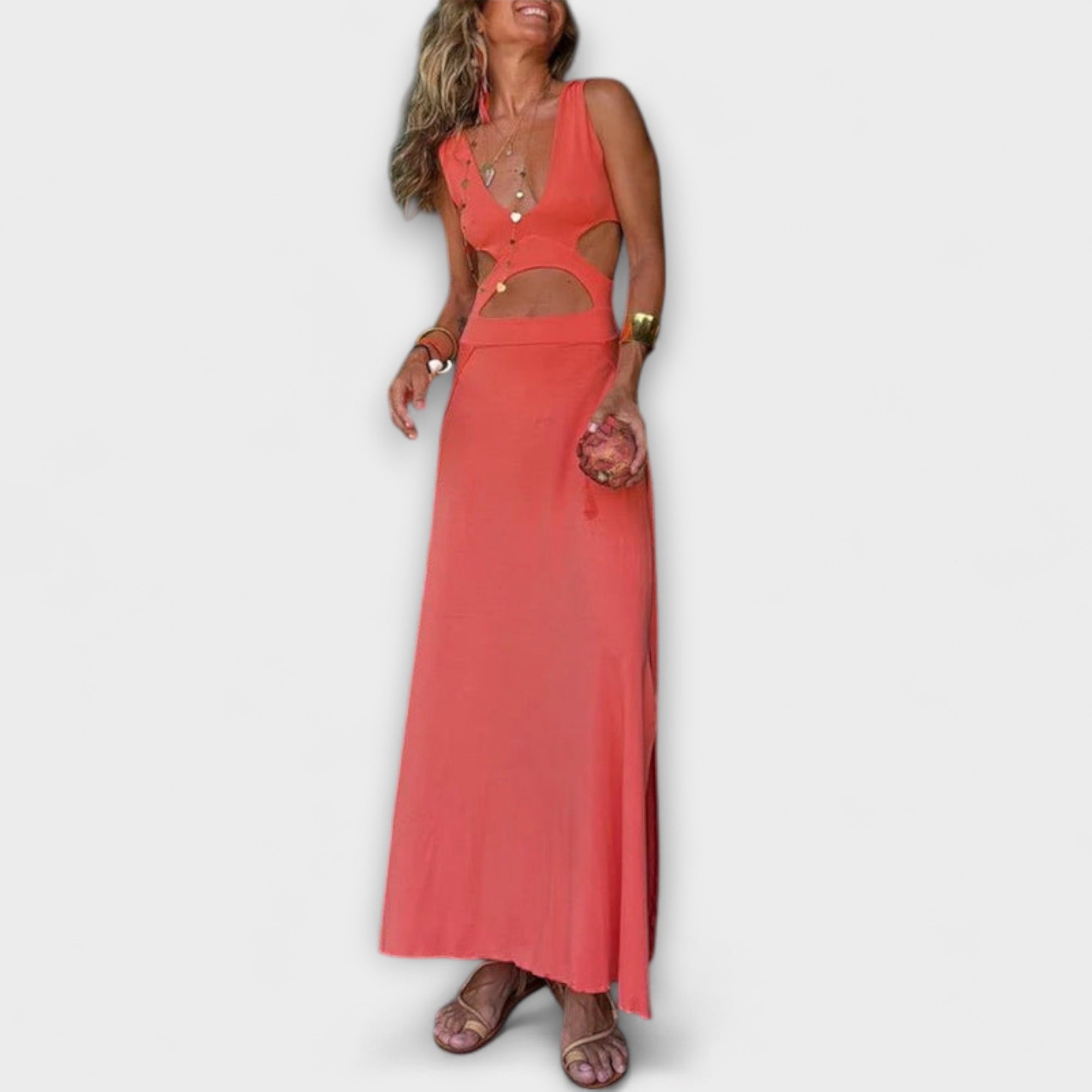 Ella - Robe Stretch Tie-Dye à Découpes Eleanor
