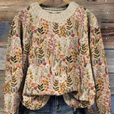 Marion | Weicher Strickpullover mit Blumenmuster