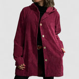 Cordia | Gemütliche Cordjacke mit Kapuze