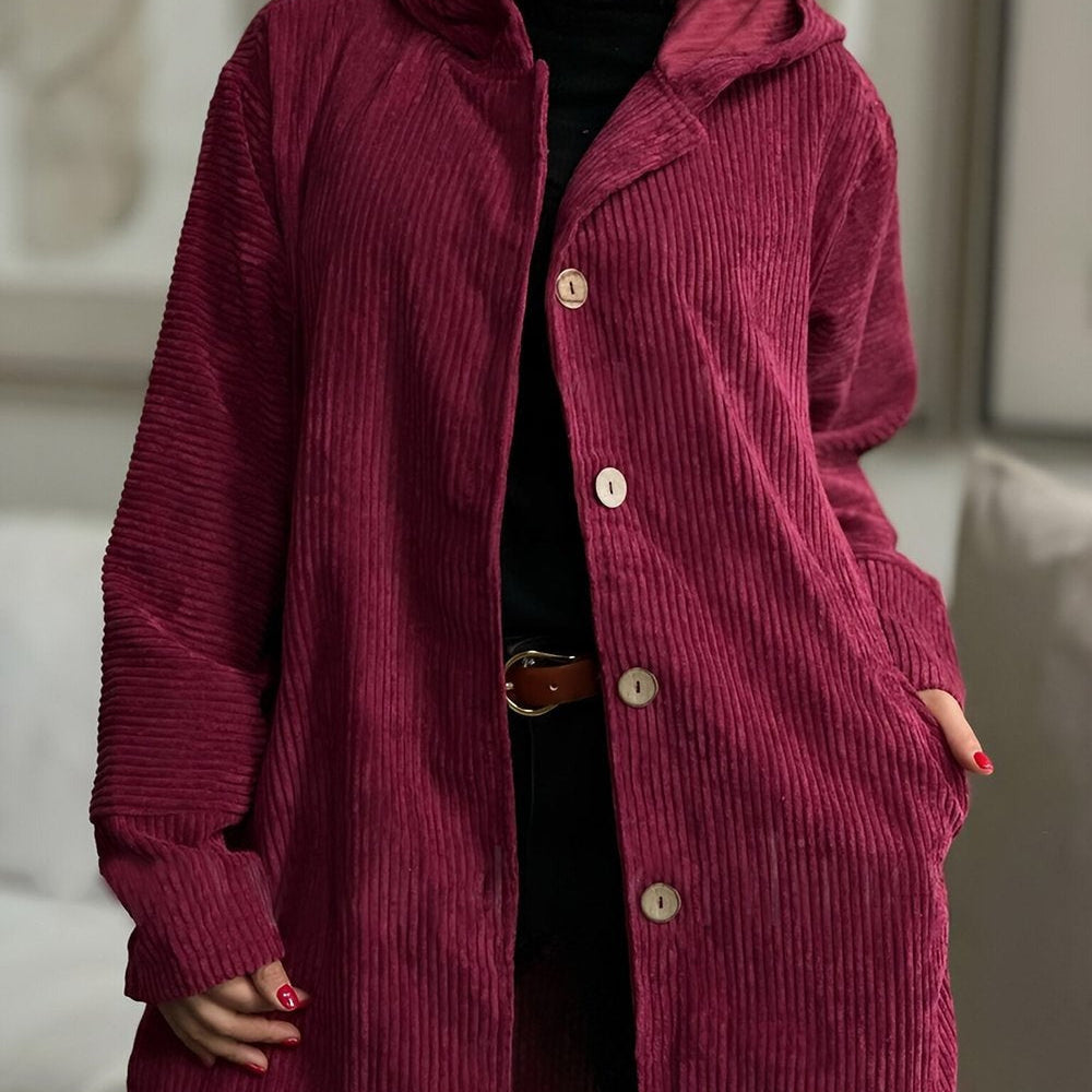 Cordia | Gemütliche Cordjacke mit Kapuze