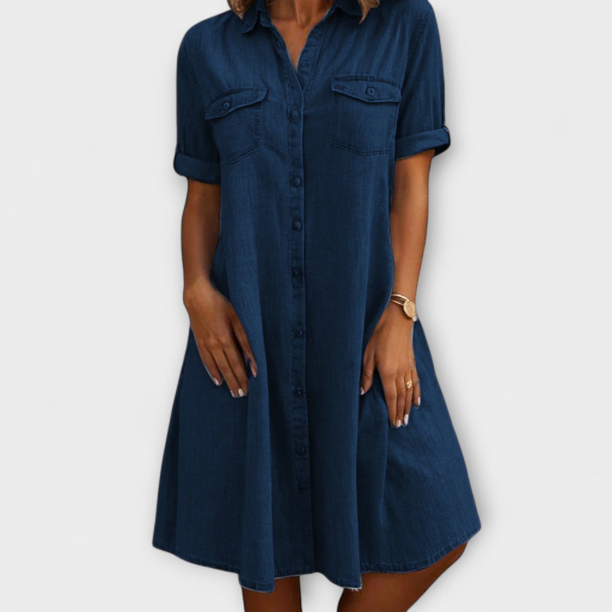 Lässiges A-Linien Kleid