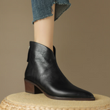 Camila - Luxus-Stiefeletten mit niedrigem Absatz