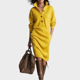 Nancy | Robe d'Hiver Élégante avec Boutons