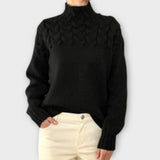 Eva - Pull pour femmes avec détail en tricot torsadé