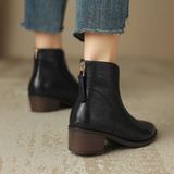 Camila - Luxus-Stiefeletten mit niedrigem Absatz
