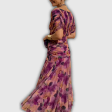 Florendra | Robe Longue Fleurie à Col V