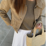 Dorothea | Kurze Wildlederoptik Jacke