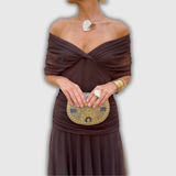 Florendra | Robe Longue Fleurie à Col V