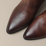 Camila - Luxus-Stiefeletten mit niedrigem Absatz