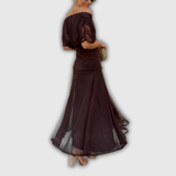 Florendra | Robe Longue Fleurie à Col V
