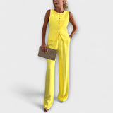 Wilhelmina - Ensemble élégant sans manches et pantalon