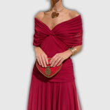 Florendra | Robe Longue Fleurie à Col V
