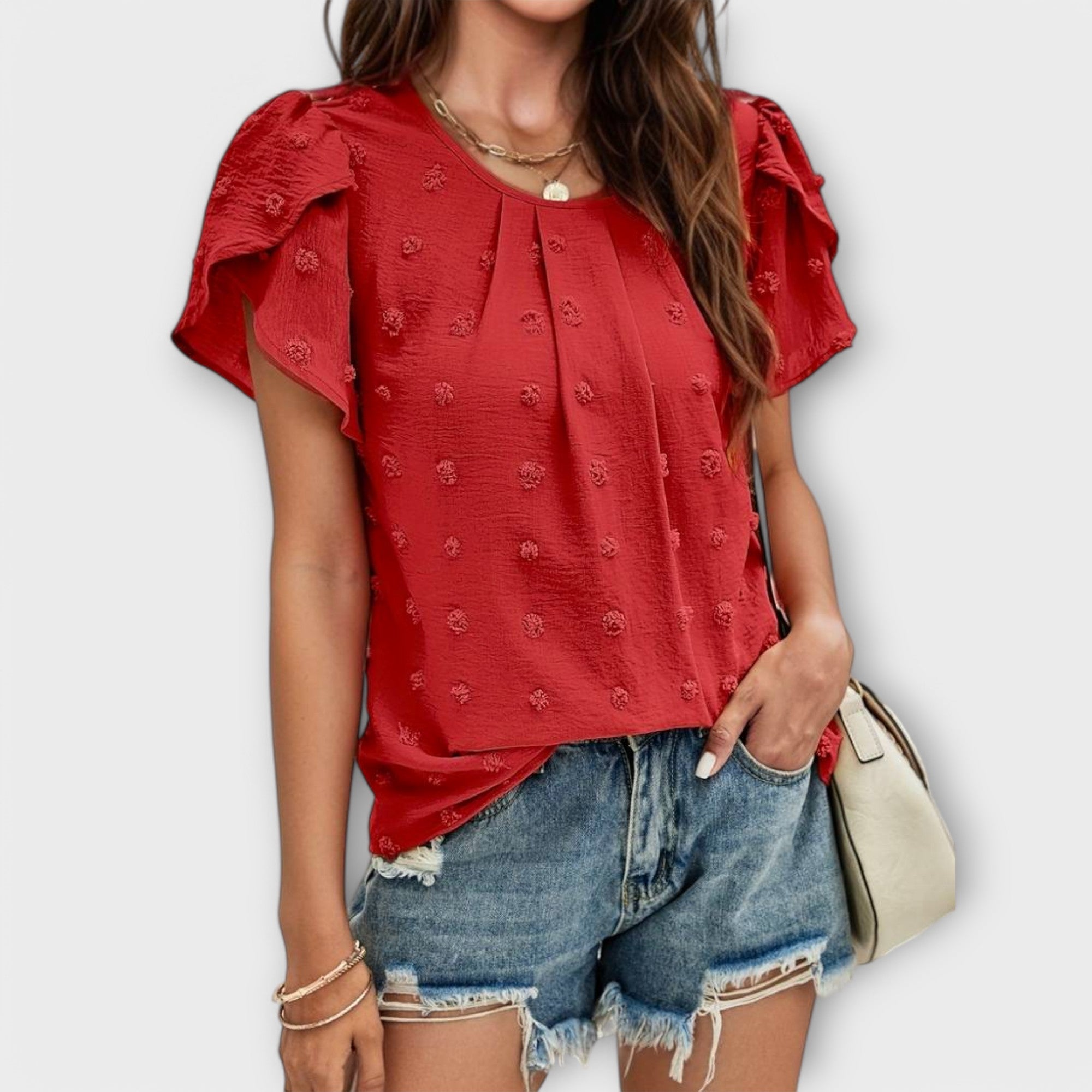 Charlotte - La blouse à pois parfaite