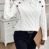 Francisca - Strickpullover mit Knöpfen