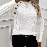 Francisca - Strickpullover mit Knöpfen