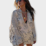 Liv - Ensemble chemisier et shorts en satin d'eau