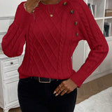 Francisca - Strickpullover mit Knöpfen
