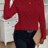 Francisca - Strickpullover mit Knöpfen