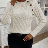 Francisca - Strickpullover mit Knöpfen