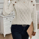 Francisca - Strickpullover mit Knöpfen