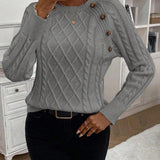Francisca - Strickpullover mit Knöpfen