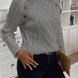 Francisca - Strickpullover mit Knöpfen