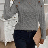 Francisca - Strickpullover mit Knöpfen