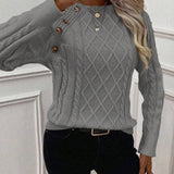 Francisca - Strickpullover mit Knöpfen
