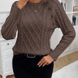 Francisca - Strickpullover mit Knöpfen