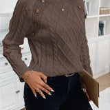 Francisca - Strickpullover mit Knöpfen