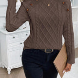 Francisca - Strickpullover mit Knöpfen