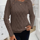 Francisca - Strickpullover mit Knöpfen