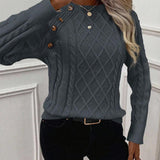 Francisca - Strickpullover mit Knöpfen