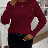 Francisca - Strickpullover mit Knöpfen