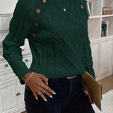 Francisca - Strickpullover mit Knöpfen