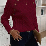 Francisca - Strickpullover mit Knöpfen
