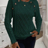 Francisca - Strickpullover mit Knöpfen