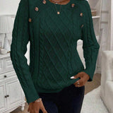 Francisca - Strickpullover mit Knöpfen