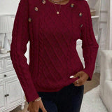 Francisca - Strickpullover mit Knöpfen