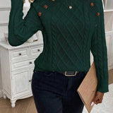 Francisca - Strickpullover mit Knöpfen