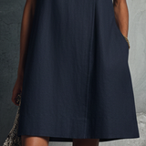 Minikleid Damen Minimalistischer Professioneller Stil