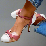 Bellarosa - Bunte Sandalen mit Knoten und Riemen, mit runder Zehenpartie