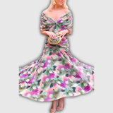 Florendra | Robe Longue Fleurie à Col V