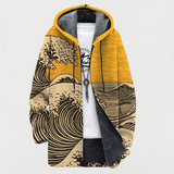 Simone | Damen Kapuzenjacke mit Wellenmuster