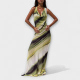 Robe Maxi Gradient Tie-Dye Classique